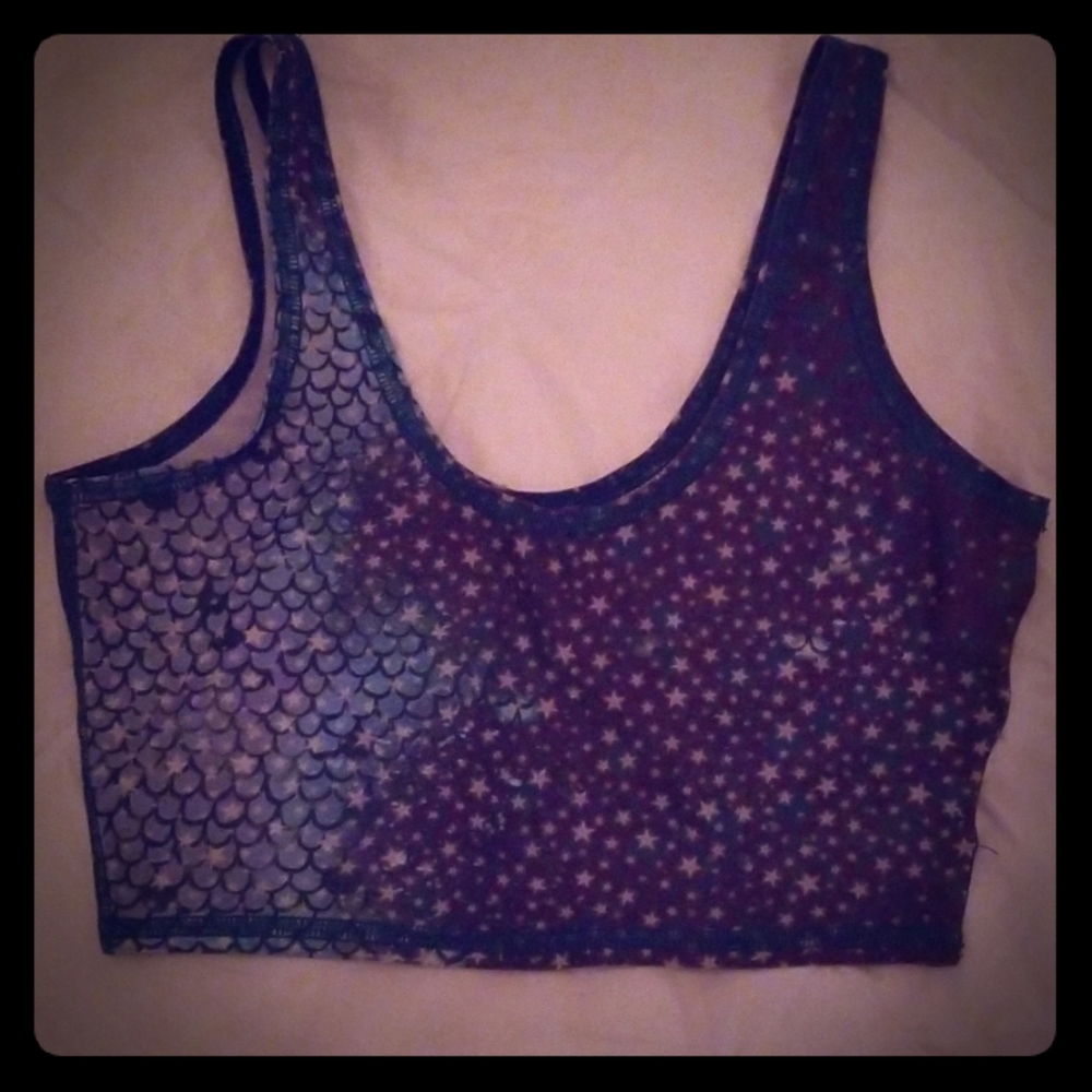 Teeki blue mermaid lover tank in xs/s